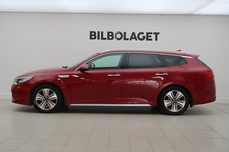 Begagnad Kia Optima Hybrid Sport 2018 Röd Sedan