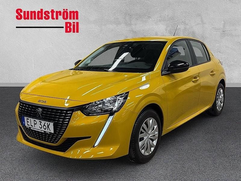Gul Begagnad 2021 Peugeot 208 Active Halvkombi | 144 900 kr (Marknadspris) - Bild 1/3