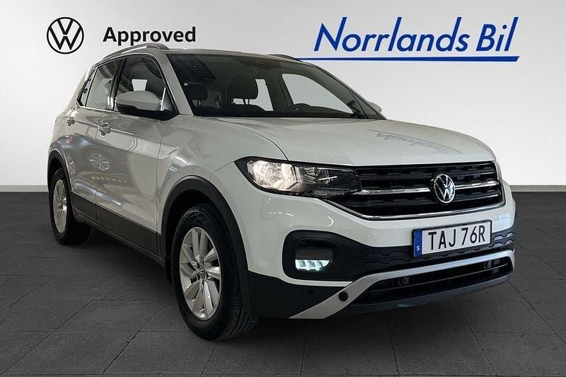 Vit (pure white) Begagnad 2021 VW T-Cross Life SUV | 179 000 kr (Bra pris) - Bild 1/4
