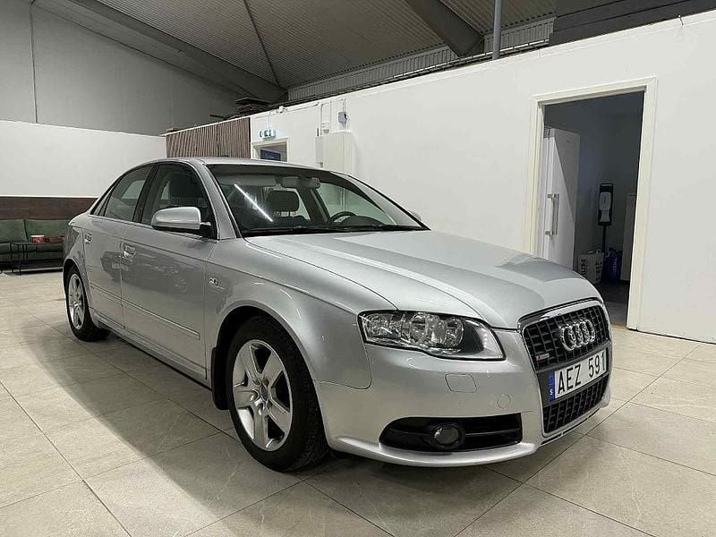 Silver Begagnad 2007 Audi A4 S-Line Sedan | 69 800 kr (Marknadspris) - Bild 1/4