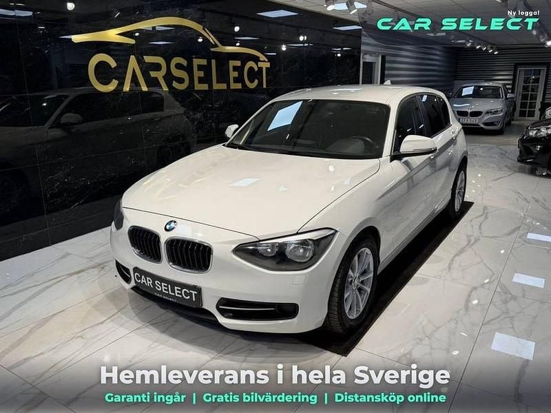 Begagnad BMW 116 Sport Line 118 HK (86 kW) 2013 Vit Halvkombi
