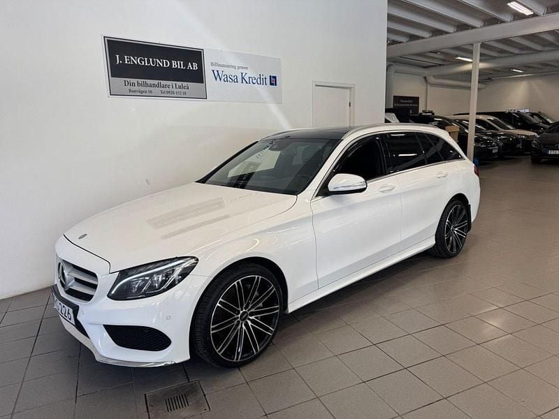 Vit Begagnad 2014 Mercedes C250 AMG line Kombi | 219 900 kr (Lite dyr) - Bild 1/4