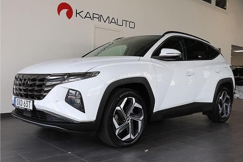Vit Begagnad 2021 Hyundai Tucson Advanced SUV | 304 900 kr (Bra pris) - Bild 1/2