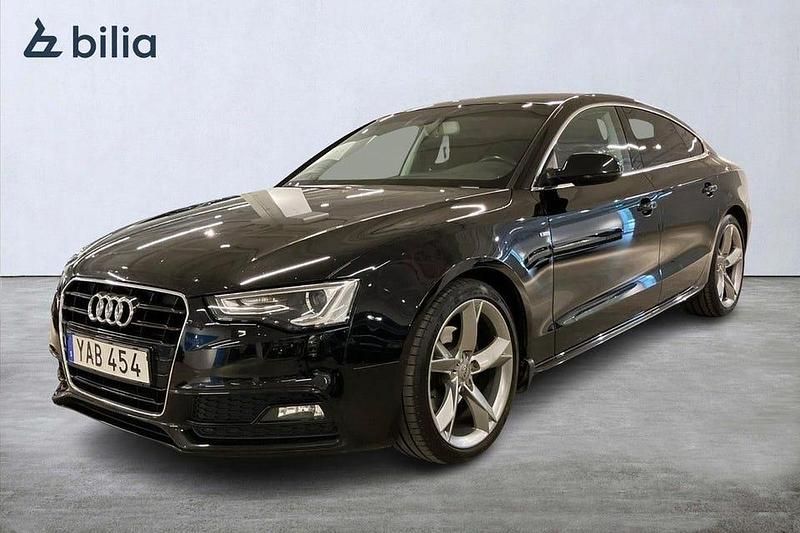 Svart Begagnad 2015 Audi A5 Sportback Halvkombi | 128 000 kr (Lite dyr) - Bild 1/4