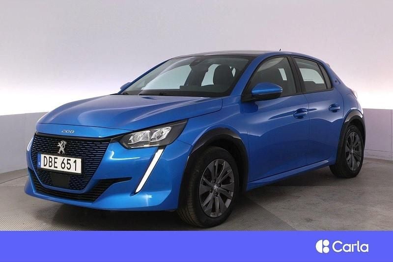 Blå Begagnad 2020 Peugeot e-208 Allure Halvkombi | 184 900 kr (Marknadspris) - Bild 1/3