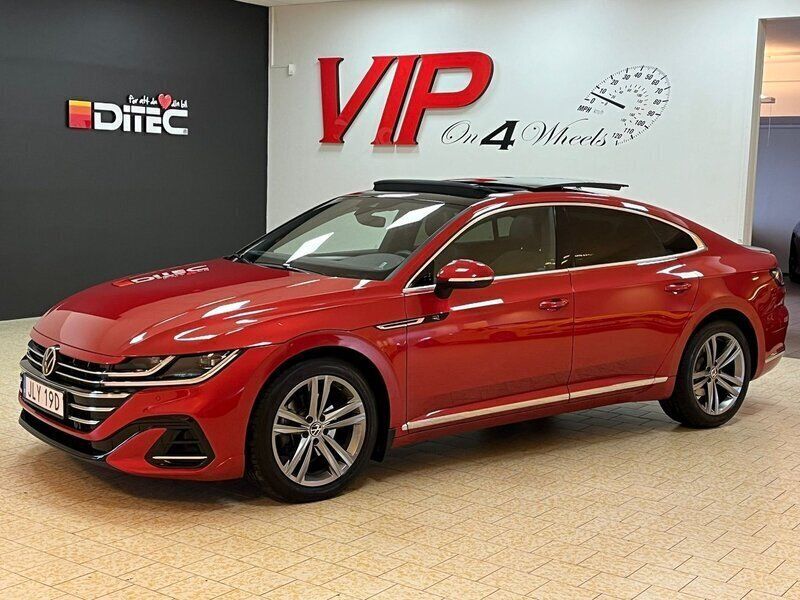 Röd Begagnad 2021 VW Arteon R-line Halvkombi | 349 800 kr (Marknadspris) - Bild 1/4