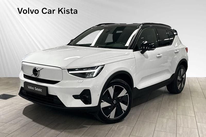 Vit Begagnad 2024 Volvo EX40 Ultra SUV | 504 900 kr (Marknadspris) - Bild 1/3