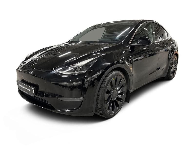 Svart Begagnad 2023 Tesla Model Y Performance SUV | 492 300 kr (Dyr) - Bild 1/4