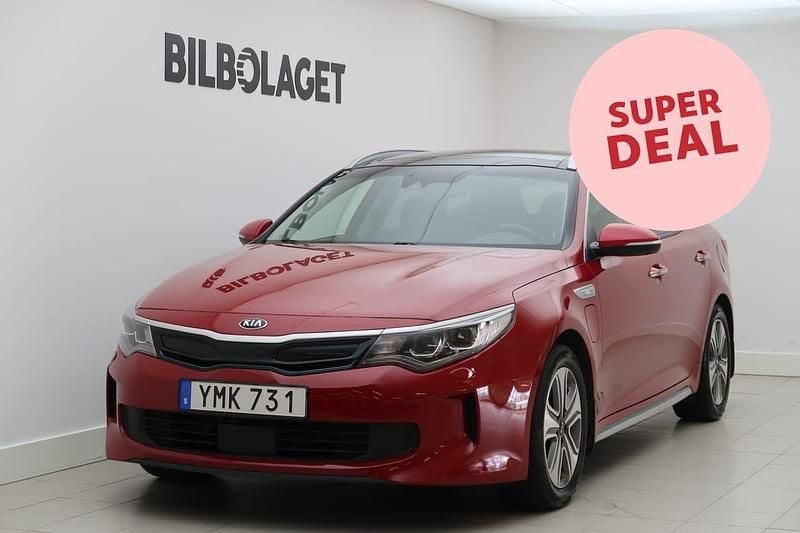 Röd Begagnad 2018 Kia Optima Hybrid Sport Sedan | 149 500 kr (Bra pris) - Bild 1/4