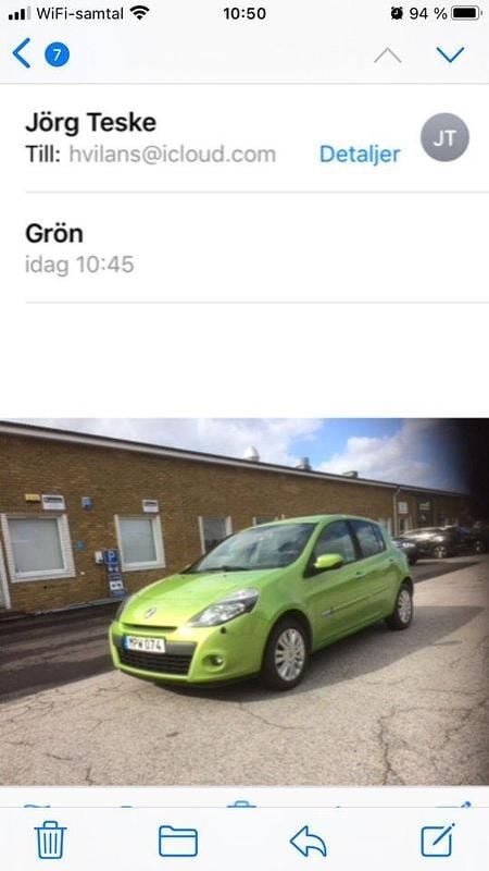 Grön Begagnad 2011 Renault Clio R.S. Halvkombi | 39 000 kr (Marknadspris) - Bild 1/4