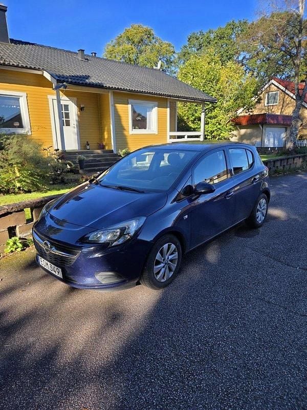Blå Begagnad 2015 Opel Corsa Enjoy Halvkombi | 81 000 kr (Marknadspris) - Bild 1/4