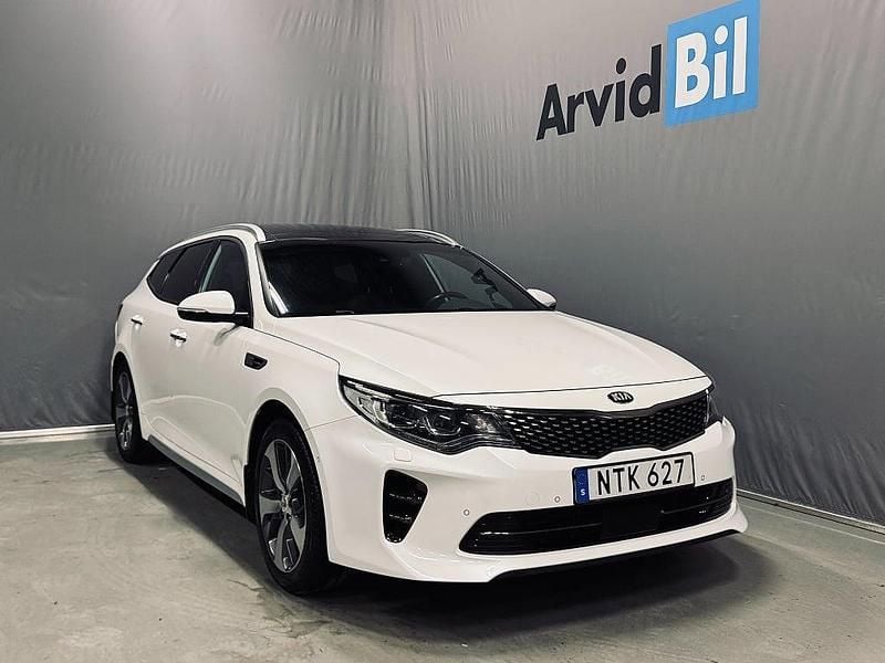 Vit Begagnad 2018 Kia Optima GT-Line Kombi | 197 500 kr (Marknadspris) - Bild 1/3