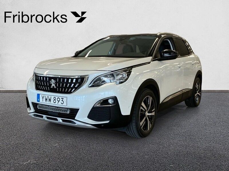 Vit Begagnad 2018 Peugeot 3008 Allure SUV | 178 800 kr (Lite dyr) - Bild 1/4