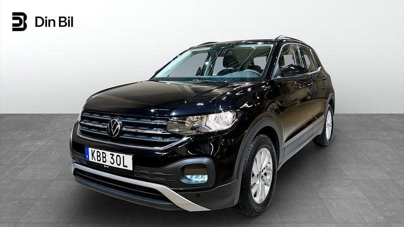 Svart Begagnad 2022 VW T-Cross Comfortline SUV | 204 900 kr (Marknadspris) - Bild 1/4