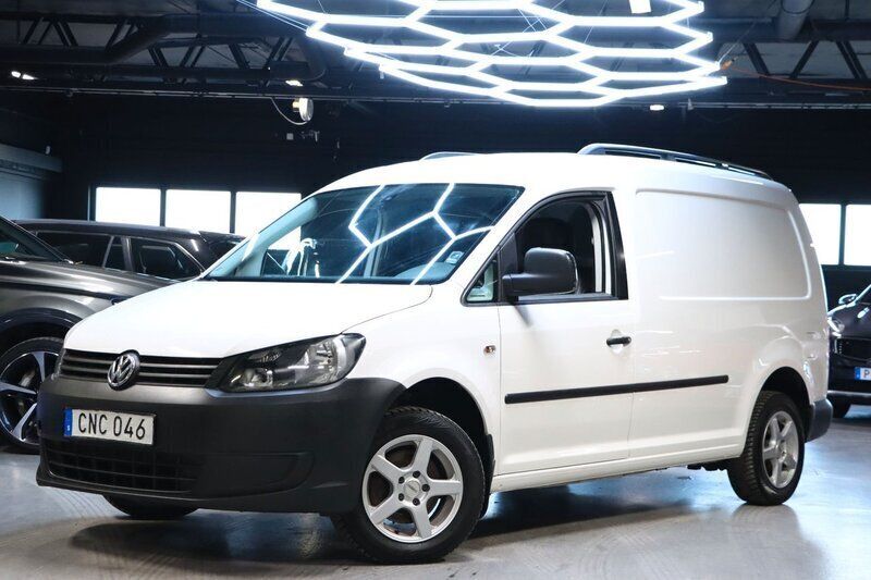 Vit Begagnad 2014 VW Caddy Maxi Minibuss | 62 900 kr (Marknadspris) - Bild 1/4