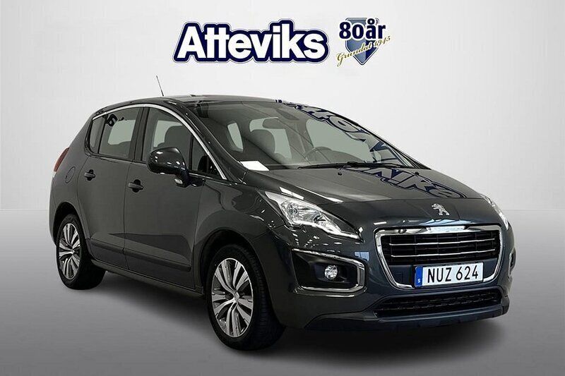 Mörkgrå Begagnad 2015 Peugeot 3008 Kombi | 118 900 kr (Lite dyr) - Bild 1/4