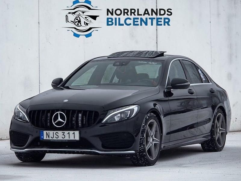 Begagnad Mercedes C220 AMG line 170 HK (125 kW) 2016 Svart Sedan