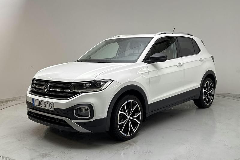 Vit Begagnad 2022 VW T-Cross GT SUV | 219 900 kr (Bra pris) - Bild 1/4