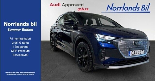 Navarrablå metallic Begagnad 2024 Audi Q4 e-tron Proline SUV | 599 000 kr - Bild 1/4