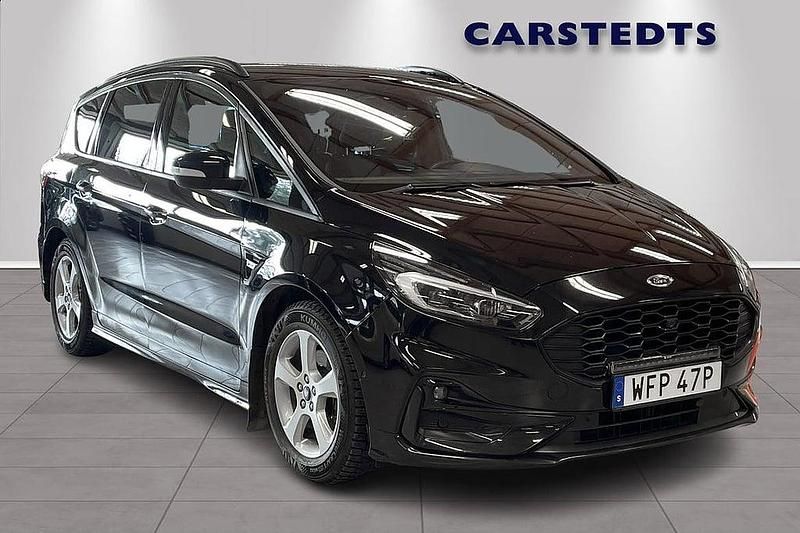 Svart Begagnad 2022 Ford S-MAX Business Edition Minibuss | 249 900 kr - Bild 1/4