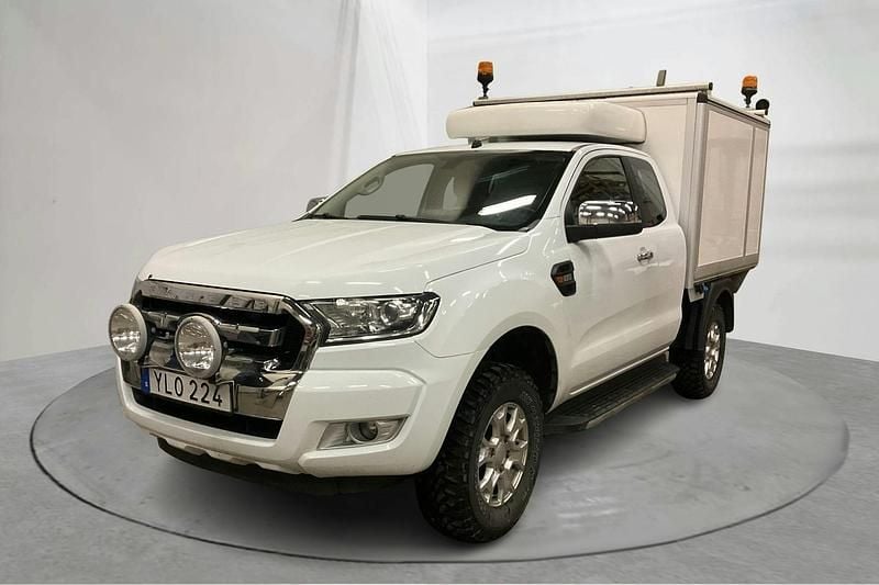 Vit Begagnad 2018 Ford Ranger XLT Pickup | 204 750 kr (Superpris) - Bild 1/4
