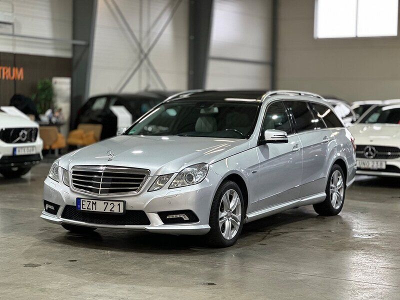Silver Begagnad 2010 Mercedes E350 Exclusive Kombi | 139 900 kr (Lite dyr) - Bild 1/4