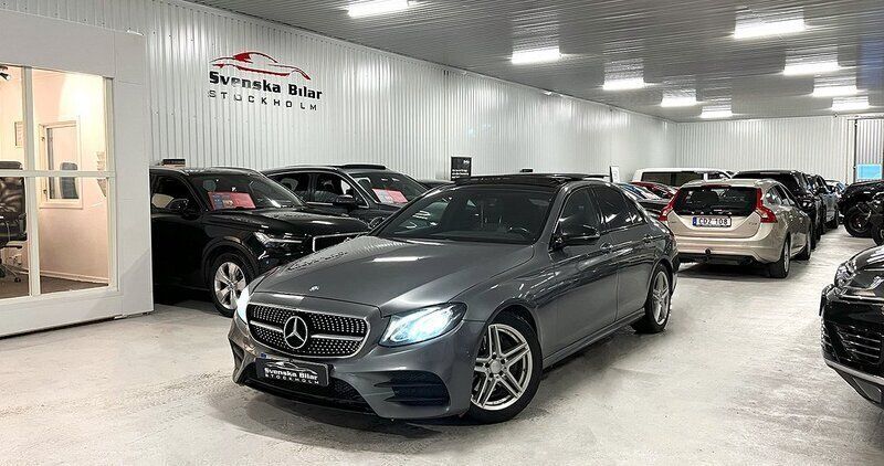 Begagnad Mercedes E220 AMG 195 HK (143 kW) 2016 Grå Sedan