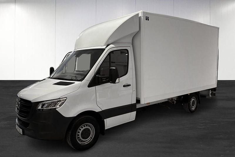 Vit Begagnad 2021 Mercedes Sprinter Van | 374 875 kr (Marknadspris) - Bild 1/4