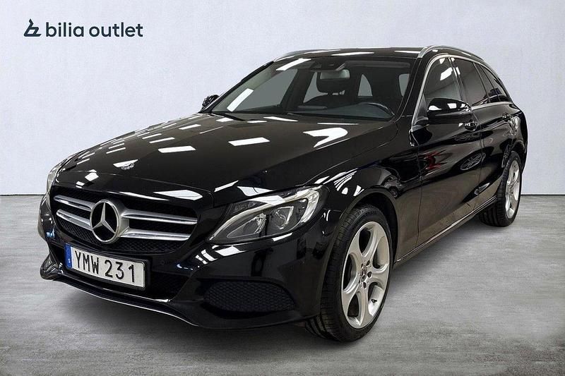 Svart Begagnad 2017 Mercedes C220 Avantgarde Kombi | 209 800 kr (Marknadspris) - Bild 1/4