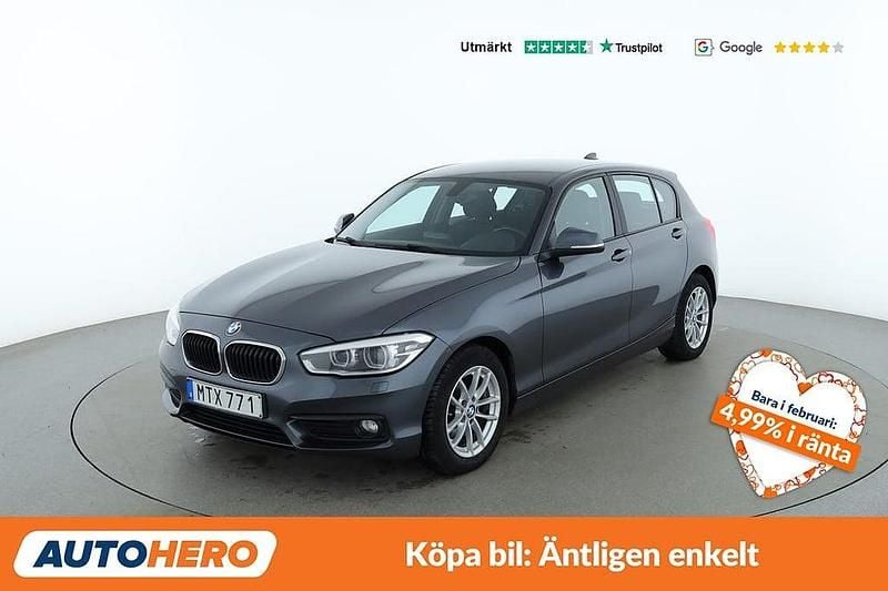 Begagnad BMW 116 Advantage 117 HK (86 kW) 2015 Grå Halvkombi
