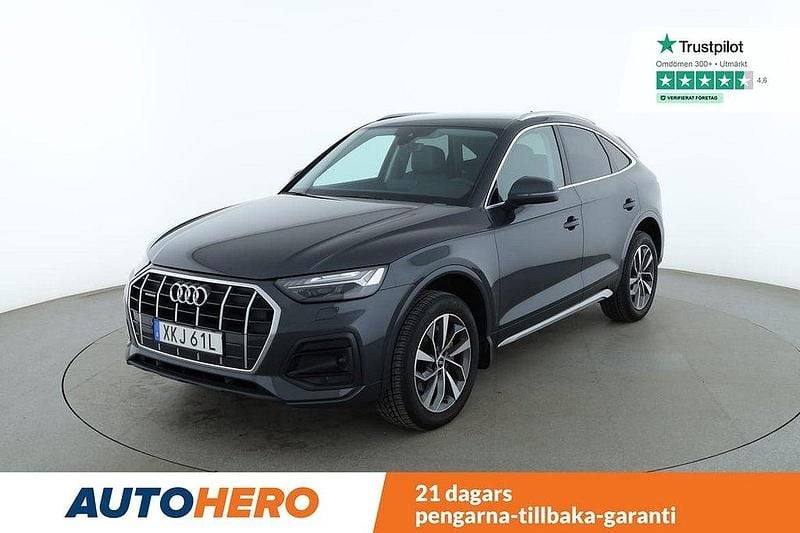 Mörkgrå Begagnad 2022 Audi Q5 Sportback SUV | 419 000 kr - Bild 1/4