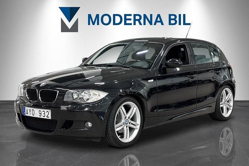 Svart Begagnad 2007 BMW 120 M Sport Halvkombi | 79 400 kr (Lite dyr) - Bild 1/4