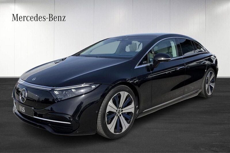 Svart Begagnad 2022 Mercedes EQS580 Electric Art Sedan | 1 543 400 kr - Bild 1/4