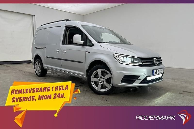 Silver Begagnad 2016 VW Caddy Maxi Minibuss | 139 800 kr (Bra pris) - Bild 1/3