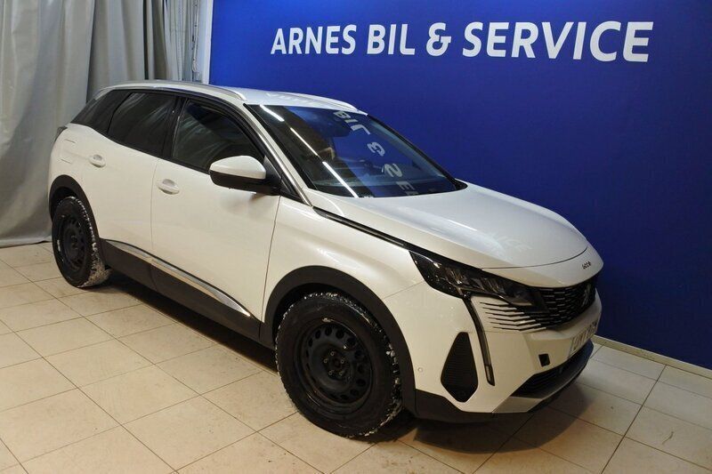 Vit Begagnad 2021 Peugeot 3008 Allure SUV | 189 900 kr (Bra pris) - Bild 1/4