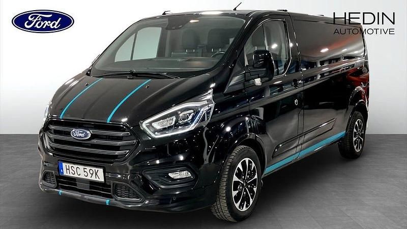 Svart Begagnad 2021 Ford Transit Custom Sport Van | 299 875 kr (Marknadspris) - Bild 1/4
