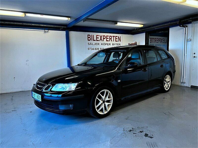 Svart Begagnad 2006 Saab 9-3 Vector Kombi | 26 900 kr (Marknadspris) - Bild 1/4