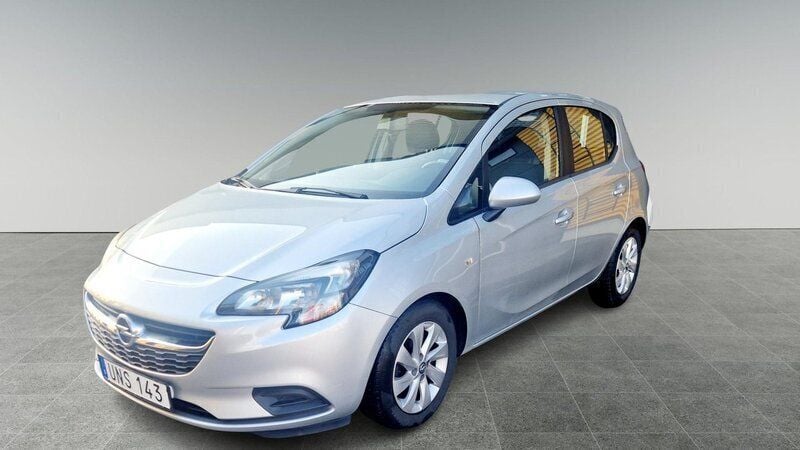Grå Begagnad 2018 Opel Corsa Enjoy Halvkombi | 99 900 kr (Marknadspris) - Bild 1/4