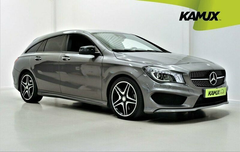 Grå Begagnad 2016 Mercedes CLA220 Shooting Brake Sport Kombi | 218 900 kr (Lite dyr) - Bild 1/4