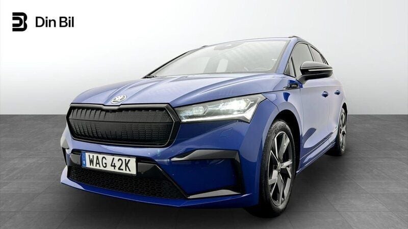 Svart Begagnad 2023 Skoda Enyaq iV SportLine SUV | 409 000 kr (Bra pris) - Bild 1/4