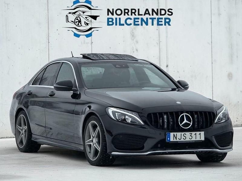 Begagnad Mercedes C220 AMG line 170 HK (125 kW) 2016 Svart Sedan