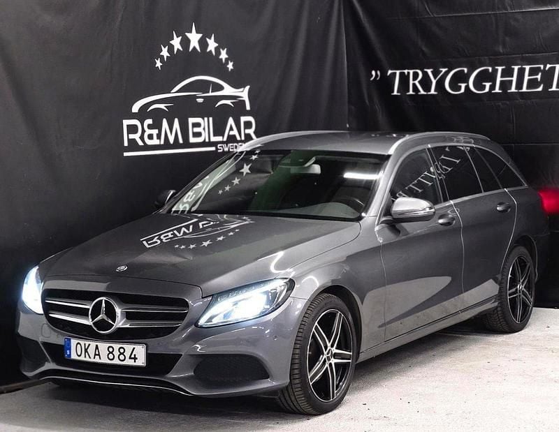 Grå Begagnad 2016 Mercedes C220 Kombi | 184 800 kr (Marknadspris) - Bild 1/4