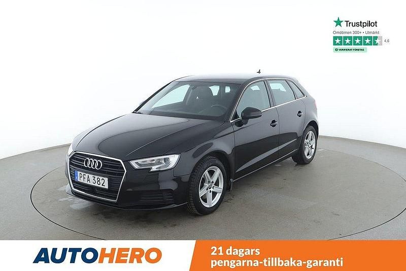 Svart Begagnad 2017 Audi A3 Sportback Halvkombi | 164 000 kr (Lite dyr) - Bild 1/4