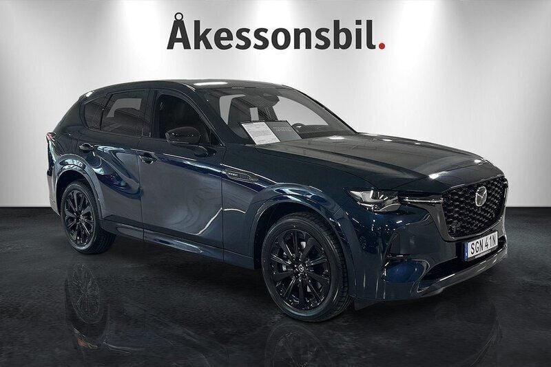 Deep blue metallic Ny 2025 Mazda CX-60 Homura-Line SUV | 634 900 kr (Marknadspris) - Bild 1/4
