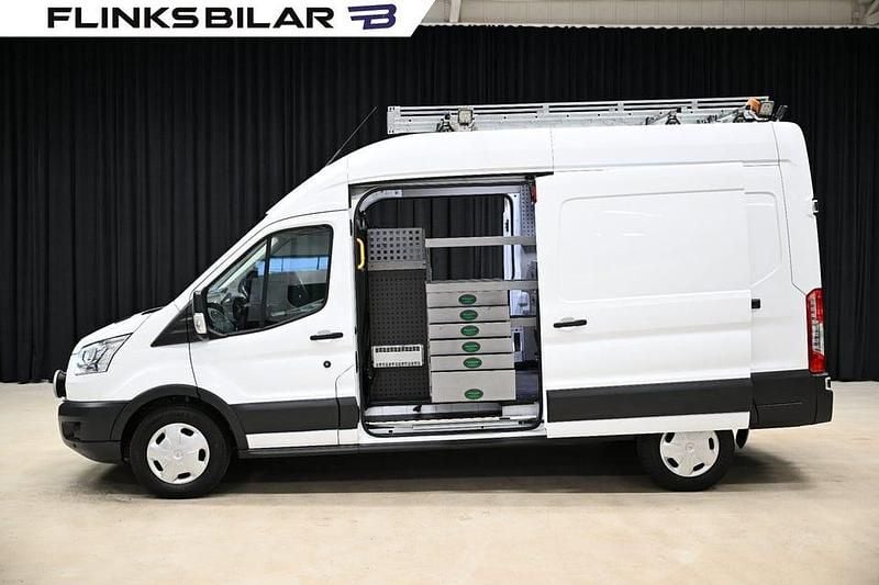 Vit Begagnad 2019 Ford Transit Pickup | 208 750 kr (Marknadspris) - Bild 1/4