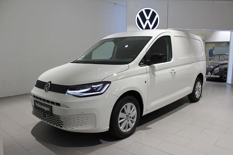 Vit (candyvit) Ny 2025 VW Caddy Maxi Minibuss | 505 000 kr (Dyr) - Bild 1/4