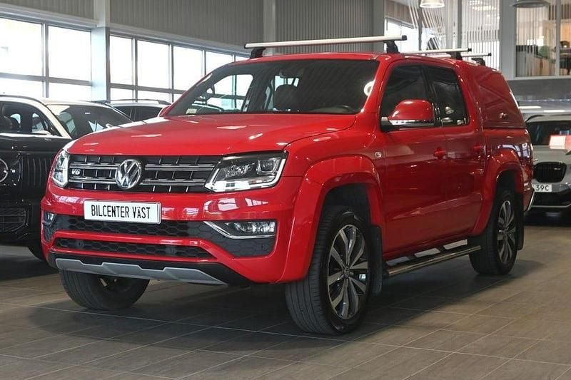 Röd Begagnad 2019 VW Amarok Aventura Pickup | 469 000 kr (Marknadspris) - Bild 1/4