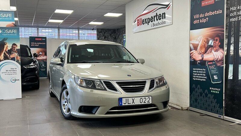 Grå Begagnad 2008 Saab 9-3 Linear Kombi | 54 900 kr (Dyr) - Bild 1/4