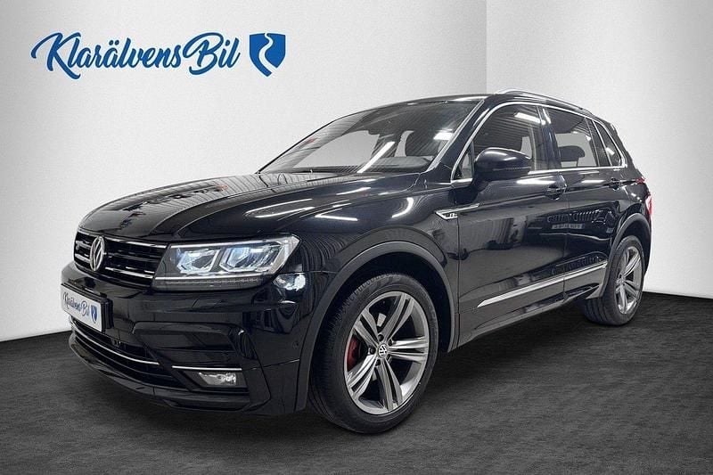Svart Begagnad 2018 VW Tiguan R-line SUV | 209 900 kr (Bra pris) - Bild 1/4