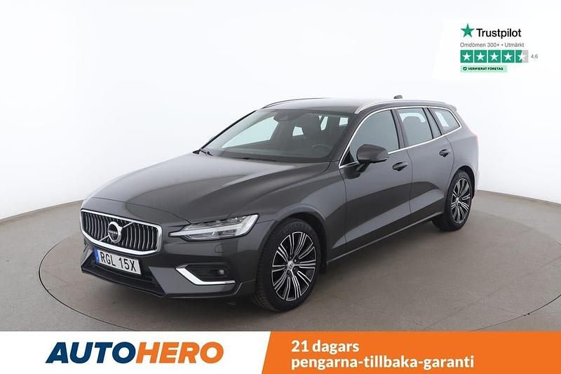 Mörkgrå Begagnad 2019 Volvo V60 Inscription Kombi | 269 000 kr (Marknadspris) - Bild 1/4